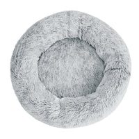 Pet Bed Dog Cat 90cm Large Calming Soft Plush Charcoal