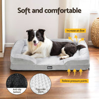 Pet Bed Dog Calming Soft Cushion Egg Crate Large Sofa Washable Removable