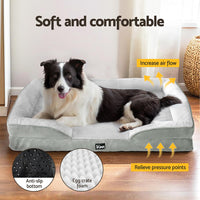 Pet Bed Dog Calming Soft Cushion Egg Crate Large Sofa Removable Washable