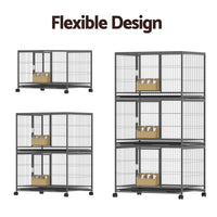 Bird Cage Large Bird Cages Aviary Budgie Perch Cage Parrot Pet Stand Wheels
