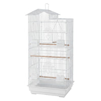 i.Pet 100cm Bird Cage Aviary Parrot Budgie White