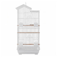 i.Pet 100cm Bird Cage Aviary Parrot Budgie White
