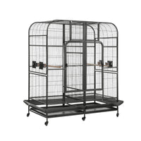 i.Pet Bird Cage Extra Large Aviary 185cm Pet Parrot Cage Castor Wheel Removable Divider