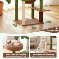 i.Pet Cat Tree Tower 152cm Jungle Multi-Level Scratching Post Leafy Canopy