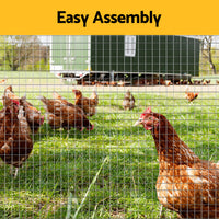 Poultry Chicken Fence Pet Netting Wire Mesh Roll Duck Goose Coop 15Mx120CM