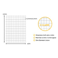 i.Pet Poultry Chicken Fence Pet Netting Wire Mesh Roll Duck Goose Coop 40Mx0.91M