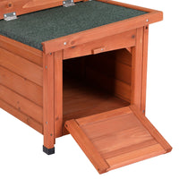 Outdoor Cat House Rabbit Hutch Wooden Shelter Indoor Cat House Outdoor Condo Small Enclosure