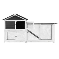 i.Pet Chicken Coop Rabbit Hutch Extra Large Wooden Run Cage House With Run Cage