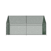 Chicken Coop Cage 3x4x2m Galvanised Steel