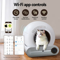 Automatic Cat Litter Box Self-Cleaning Large Smart Cat Litter Box Toilet App Control 9L