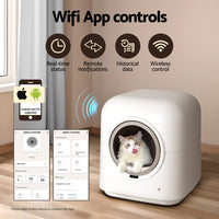 Automatic Cat Litter Box Smart Self-Cleaning Large Cat Litter Box Kitty Toilet App Control