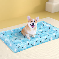 Pet Cooling Mat Gel Dog Cat Self-cool Puppy Pad Large Bed Summer Blue
