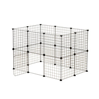 Pet Dog Playpen Enclosure Cage 20 Panel Puppy Fence Play Pen Foldable Metal