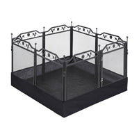 i.Pet Pet Dog Playpen Heavy-Duty Enclosure Multi-Configuration Indoor Outdoor Black