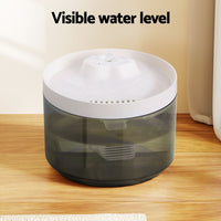 Pet Water Fountain Feeder Dispenser Filter Dog Cat Drinking Automatic 2.2L