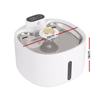 Pet Water Fountain Feeder Dispenser Filter Dog Cat Drinking Automatic 2.6L