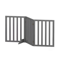 i.Pet Dog Gate Playpen Enclosure 3 Panels Pet Door Fence Wooden Play Pen Stair