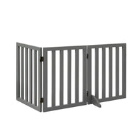 i.Pet Dog Gate Playpen Enclosure 3 Panels Pet Door Fence Wooden Play Pen Stair