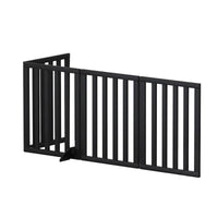 i.Pet Dog Gate Playpen Enclosure 4 Panels Pet Door Fence Wooden Play Pen Stair
