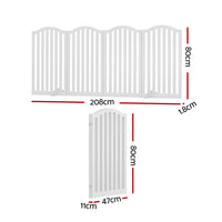 Dog Playpen Enclosure 4 Panel Pet Fence Wooden Play Pen