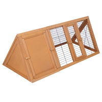 Rabbit Hutch Chicken Coop 119cm x 51cm x 44cm Chicken Coop Large Run Wooden Cage Outdoor