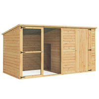 i.Pet Dog Kennel Extra Large 2.28M Wooden House Bed Outdoor Pet Puppy Cabin Log