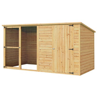 Dog Kennel Extra Large 2.28M Wooden House Bed Outdoor Pet Puppy Cabin Log