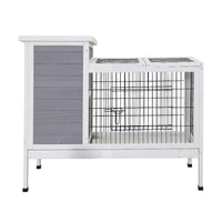 Rabbit Hutch Chicken Coop 97cm x 49cm x 86cm Chicken Coop Large Run Wooden Outdoor Cage House