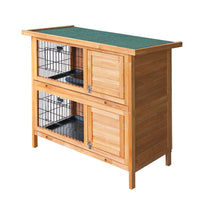 Rabbit Hutch Chicken Coop 91.5cm x 45cm x 82cm Chicken Coop Large Wooden House Run Cage