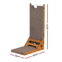 Cat Scratching Board Scratcher Cardboard Kitten Indoor Climbing Toy Catnip