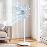 DEVANTI 16" 5-in-1 Rechargeable Fan for Pedestal Table Floor Wall Ceiling