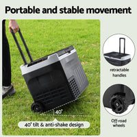 Glacio Portable Fridge 30L Bar Fridges Camping Freezer 12V/24V/240V