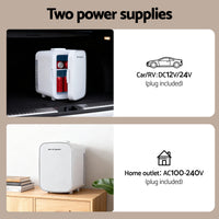 Glacio Mini Fridge Portable White Electric Cooler Warmer 12V 220V