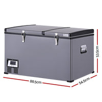 Glacio Camping Fridge 100L Portable Bar Fridges Freezer 12V/24V/240V