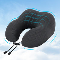 Giselle Bedding Travel Neck Pillow U-Shape Support Memory Foam Plane Car Cushion