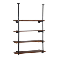 Bookshelf DIY Pipe Shelf 4 Tiers - INGE