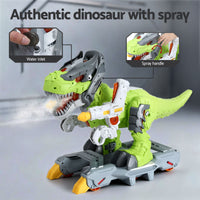 Keezi Kids Dinosaur Ride On Push Car Toy with Spray Function Indoor Outdoor Toys