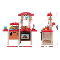 Keezi Kids Kitchen Pretend Play Set Cooking Sound Steam Light Function