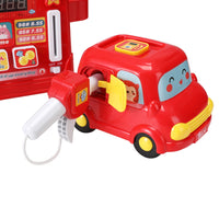Kids Gas Petrol Station Pumper Pretend Play Toys Car Music Card Playset