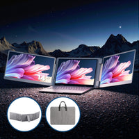Devanti 14 Inch Portable Monitor Laptop Screen Extender Triple Display