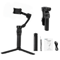 Devanti 3-Axis Gimbal Stabilizer with Tripod for Smartphone, Foldable Selfie Stick