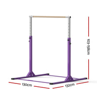 Everfit Kids Gymnastics Bar Pull Up Station Monkey Bar Adjustable Indoor Garden