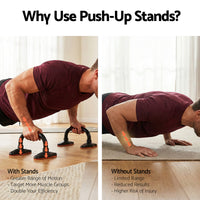 Everfit Push Up Bars Stands Parallel Handles Home Gym Fitness Strength Training