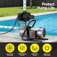 GIANTZ Digital Water Pump Controller 16A 1.5kW Max High Power Pressure Switch Adjustable 10Bar IP65