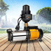 Garden Water Pump High Pressure 2500W Multi Stage Tank Rain Irrigation Black