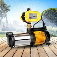 Garden Water Pump High Pressure 2500W Multi Stage Tank Rain Irrigation Yellow