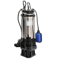 2000W Submersible Dirty Water Pump Bore Tank Well Steel Automatic