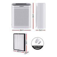 Devanti Air Purifier H12 HEPA Cleaner PM2.5 Display Spare Filter White