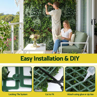 Gardeon Artificial Plant Wall Panels 50X100CM Boxwood Panel Hedge Grass Backdrop Backyard Green Decor