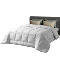 Giselle Bedding Wool Quilt 500GSM Thick King Winter Doona Baffle Box Construction 100% Wool Filling